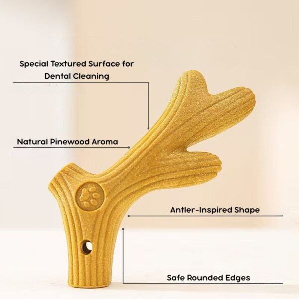 Bite Resistant Wood Bone For Dogs - Image 2